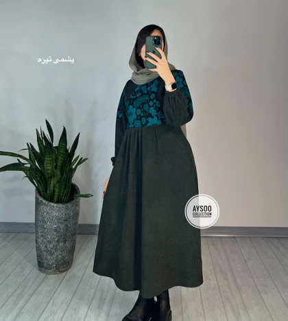 پیراهن مانتویی نوشین