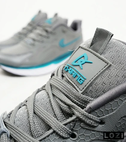 کفش کتانی مردانه طوسی سفید آبی Nike air max pluse