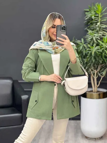 مانتو لینن سر شانه ژیله