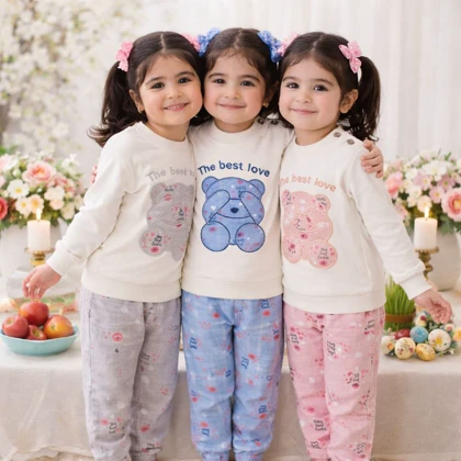 ست دوتیکه بلوز شلوار نوزادی 6 الی 24 ماه