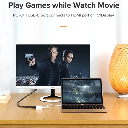 مبدل تایپ‌سی به HDMI و وی‌جی‌ای یوگرین MM123 30843