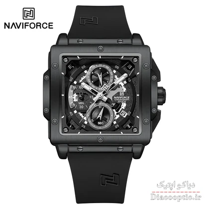 ساعت مچی مردانه سه موتور برند نیوی فورس مدل NAVIFORCE 8064 بند رابر
