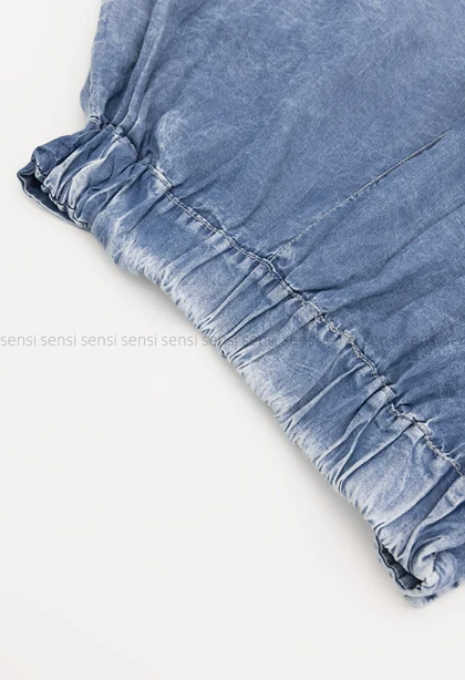 شلوارک دو دکمه تنسل کد 1005310