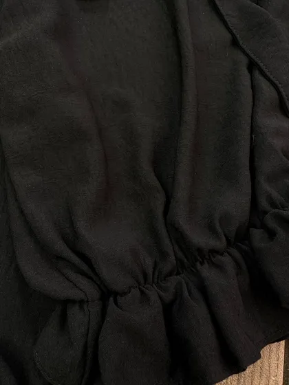 شومیز مشکی تک گل