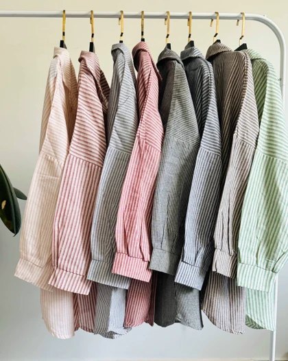 مانتو لینن نخی باران