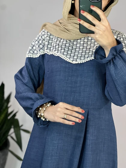 پیراهن مانتویی بلند گلدخت