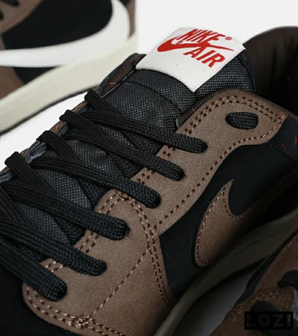کفش کتانی مردانه قهوه ای مشکی نایک NIKE travis scott