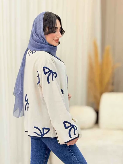 مانتو نواردوزی طرح پاپیون