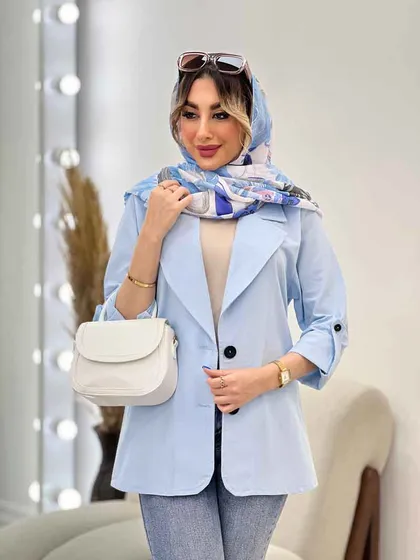 مانتو کتی دو دکمه ثمین