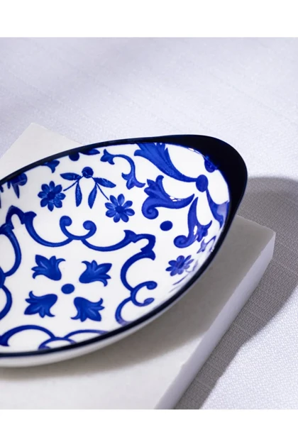 بشقاب سرو مدل Reve Bleu Ellis Bone China