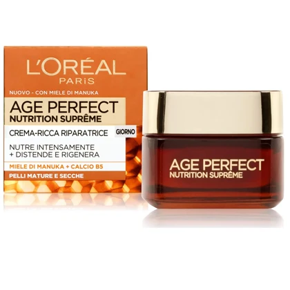 کرم ضدچروک صورت لورآل مدل Age Perfect Nutrition Supreme مناسب پوست بالغ حجم 50 میلی‌لیتر