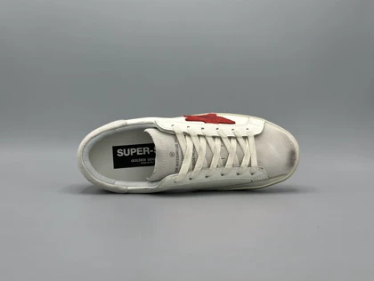 کتانی گلدن گوس سوپر استار سفید قرمز طوسی/Golden Goose superstar