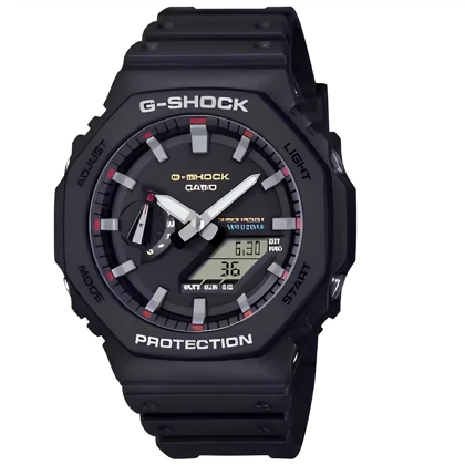 ساعت مچی مردانه کاسیو G-SHOCK مدل GA-2100RL-1ADR با قاب هشت ضلعی