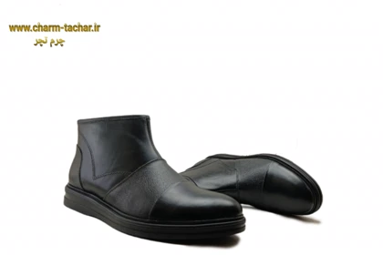 نیم بوت مردانه مدل برت چرم طبیعیsi979