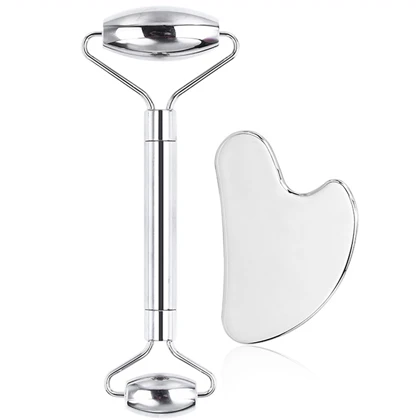ماساژور غلتکی و دستگاه لیفت صورت Facial roller massager با گواشا