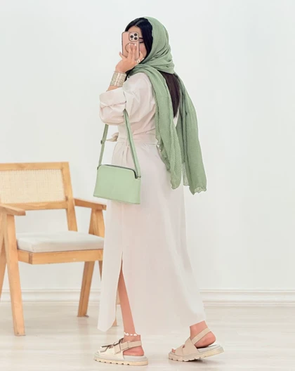 مانتو پیراهنی نسترن(24)کد:5521