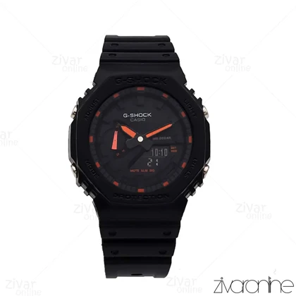 ساعت جی شاک GA2100 مردانه مشکی ایندکس نارنجی 105813