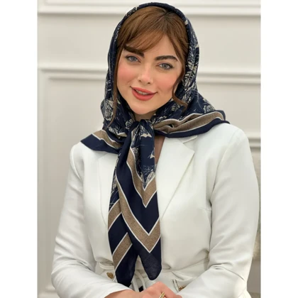 روسری نخی تابستانه طرح پروانه