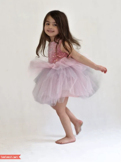 پیراهن پولک صورتی