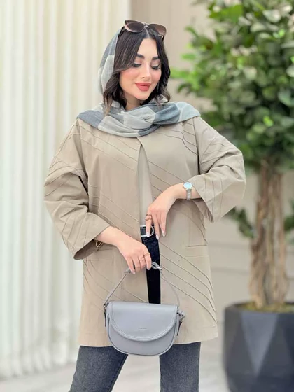 مانتو برش‌دار بغل چاک