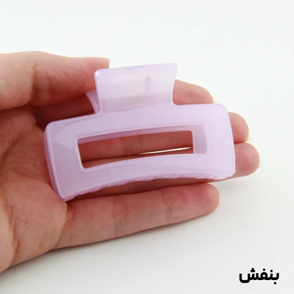 کلیپس دخترانه مدل مستطیل ساده دو رنگ کوچک