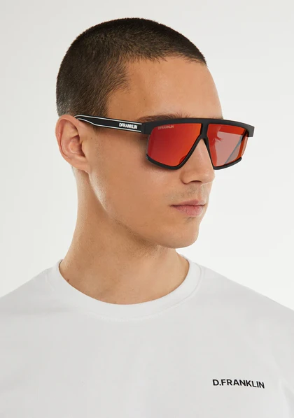 عینک آفتابی دی فرانکلین مدل D.franklin Alpha Matt Black / Red