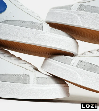 کفش نایک مردانه و زنانه سفید آبی Nike Blazer Low 77 مدل 5798