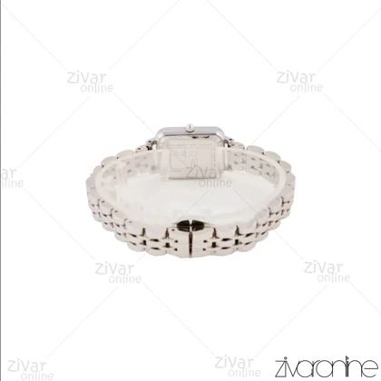 ساعت دنیل ولینگتون کوادرو زنانه سیلور صفحه صدفی ایندکس نگین‌دار 105603