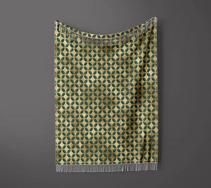شال مبل ریش دار sofa shawl 348