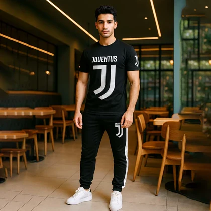 ست تیشرت شلوار مردانه یوونتوس مدل Aria