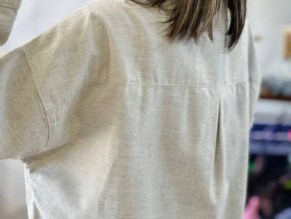 شومیز لینن تک جیب آرامیس