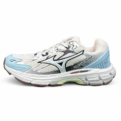 کفش کتانی بزرگ پا (کیفیتاورجینال) مدل سفید آبی2 Mizuno