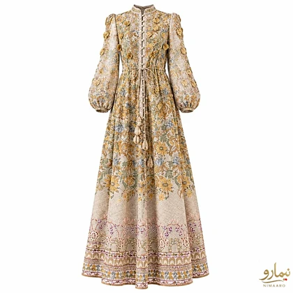 پیراهن ماکسی طرح گل