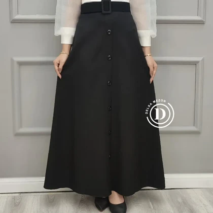 دامن ماکسی دکمه دار 618