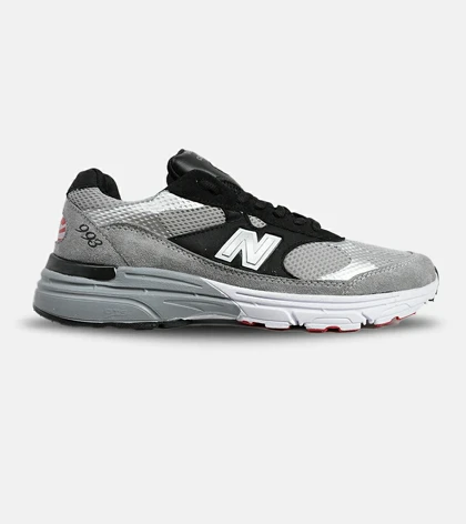 کفش کتانی بزرگ پا طوسی مشکی NEW BALANCE 993