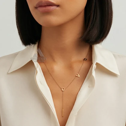 گردنبند زنانه لاو Love Lariat Necklace G