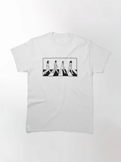 تیشرت گروه موسیقی beatles بیتلز Black Abbey Road Walking کد 183915