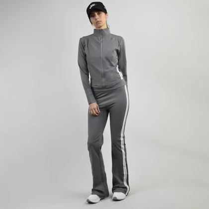 ست سویشرت و شلوار ورزشی زنانه مدل 4H0913 طوسی