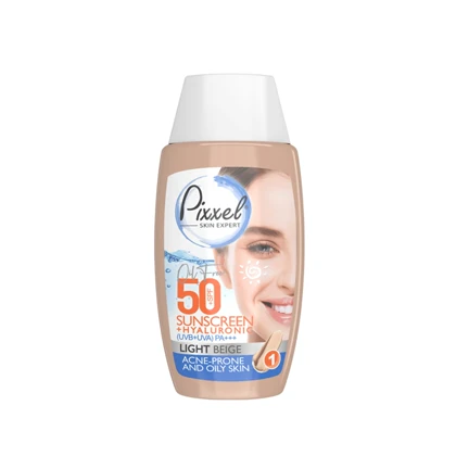 ضد آفتاب رنگی بژ روشن پیکسل Pixel SPF 50 مناسب پوست جوشدار و چرب 50 میلی‌لیتر