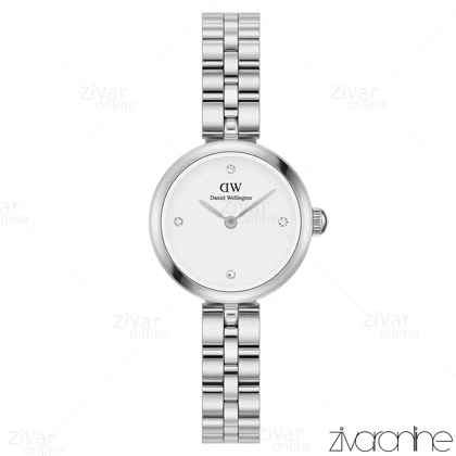 ساعت دنیل ولینگتون زنانه ELAN سیلور صفحه سفید ایندکس نگین‌دار 105499