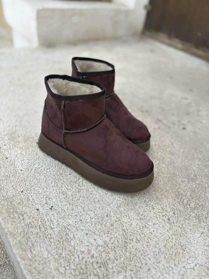 بوت زنانه مدل اگ کوتاه لژدار