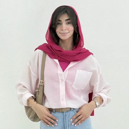 شومیز زنانه پری شیشه ای جیب‌دار | آی بولک
