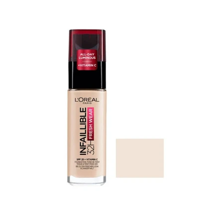 کرم پودر مایع لورآل مدل - LOREAL Infaillible 32H شماره 15 مناسب برای انواع پوست حجم 30 میلی لیتر