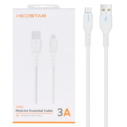 کابل میکرو یو اس بی 3 آمپر هایکو استار Hicostar مدل 119M طول 1 متر