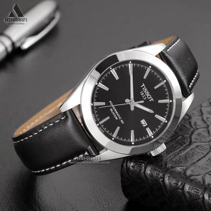 ساعت تیسوت مشکی Tissot Powermatic 80 Silicium SKK22