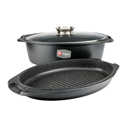 سرویس قابلمه 25 پارچه گرانیت طرح جرمنی B کد GB2514