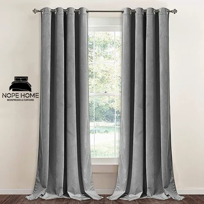 پرده آماده مخمل ویولت