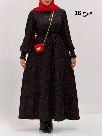 3357-پیراهن بلند پاریس