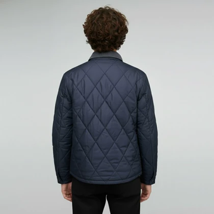 کاپشن طرح لوزی یقه کبریتی 88300