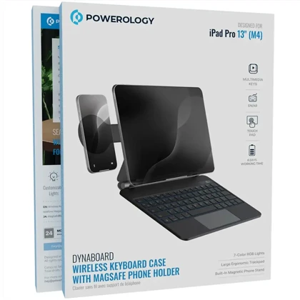 کیف کیبورد دار آیپد پرو 13 اینچ پاورولوژی Powerology مدل PWMK13BK